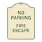 Signmission No Parking Fire Hydrant W/ Graphic Heavy-Gauge Aluminum Architectural Sign, 24" x 18", TG-1824-23742 A-DES-TG-1824-23742 - alternate 1